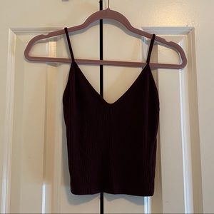 ribbed cropped tank